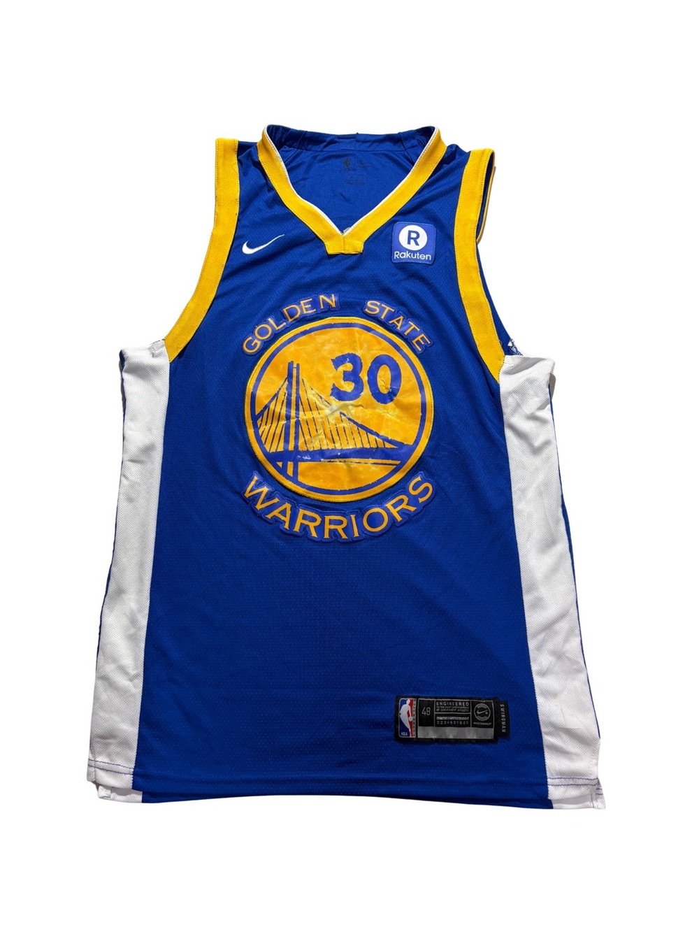 Nike Golden State Warriors Stephen Curry #30 Swingman Jersey Blue Men's 48